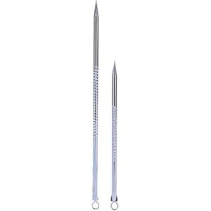 2pcs portable stainless steel acne blackhead removal needle tool 18.24